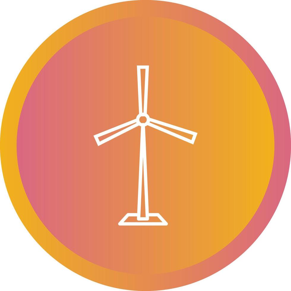 Unique Turbine Vector Line Icon