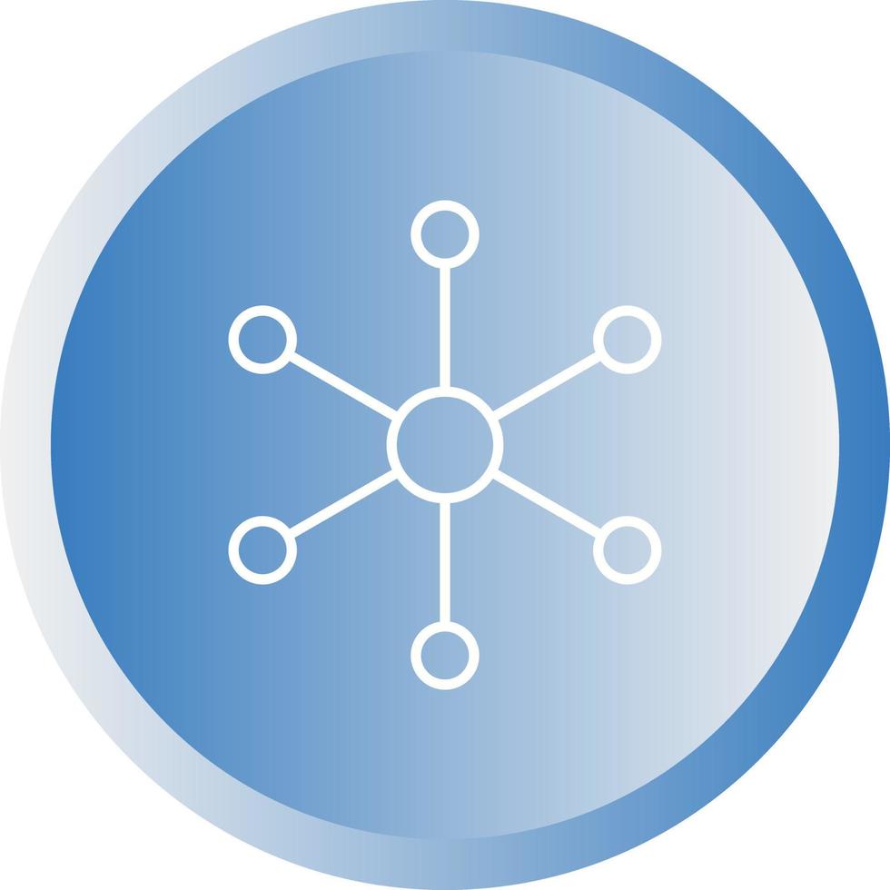 Unique Molecular Structure II Vector Line Icon