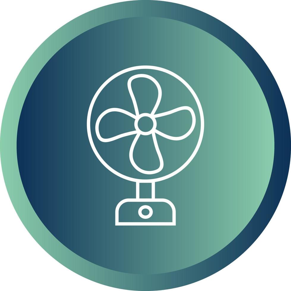 Unique Fan Vector Line Icon