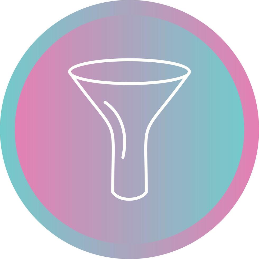 Unique Funnel Vector Line Icon
