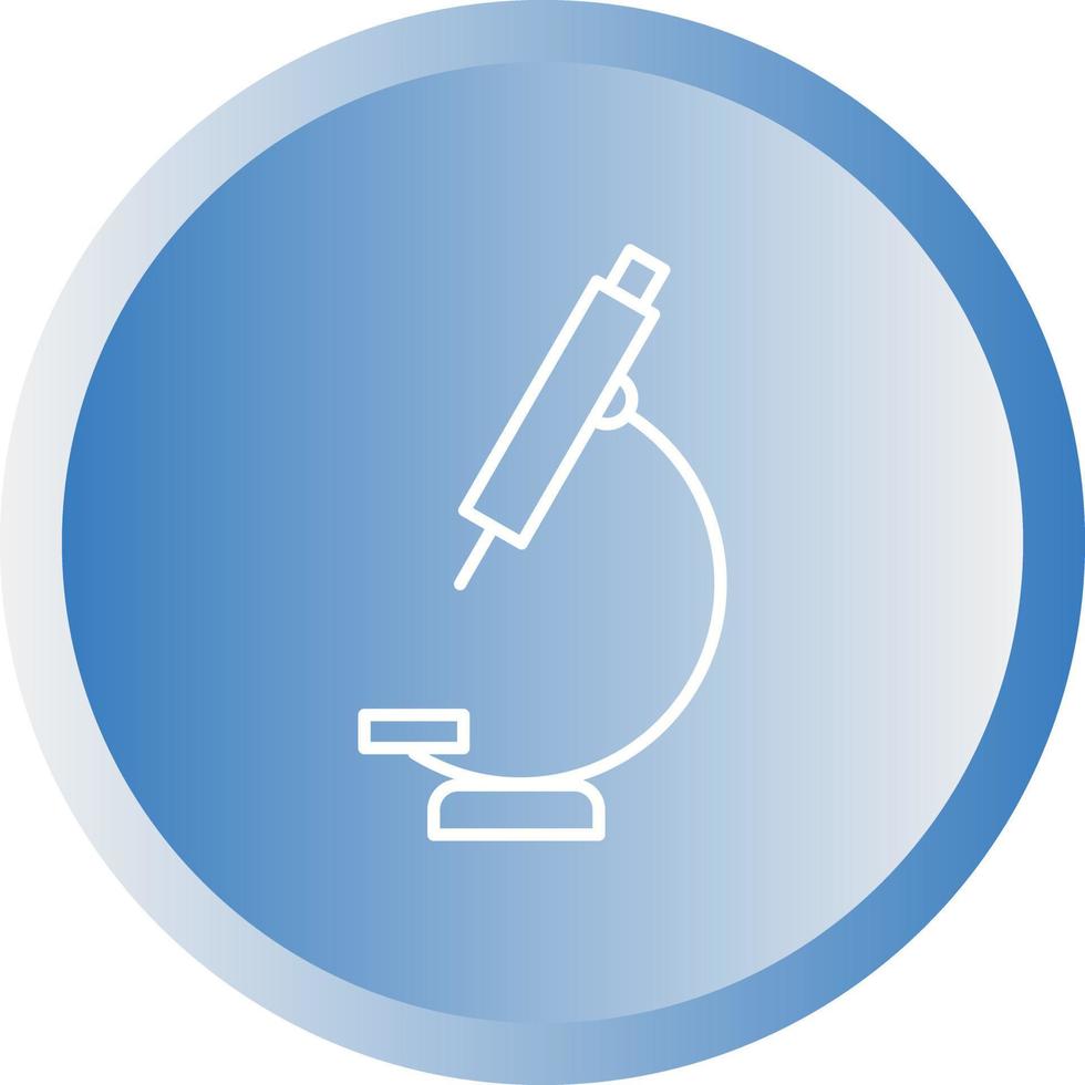 Unique Microscope Vector Line Icon