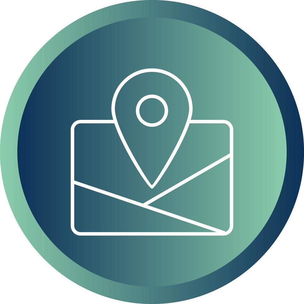 Unique Maps Vector Line Icon