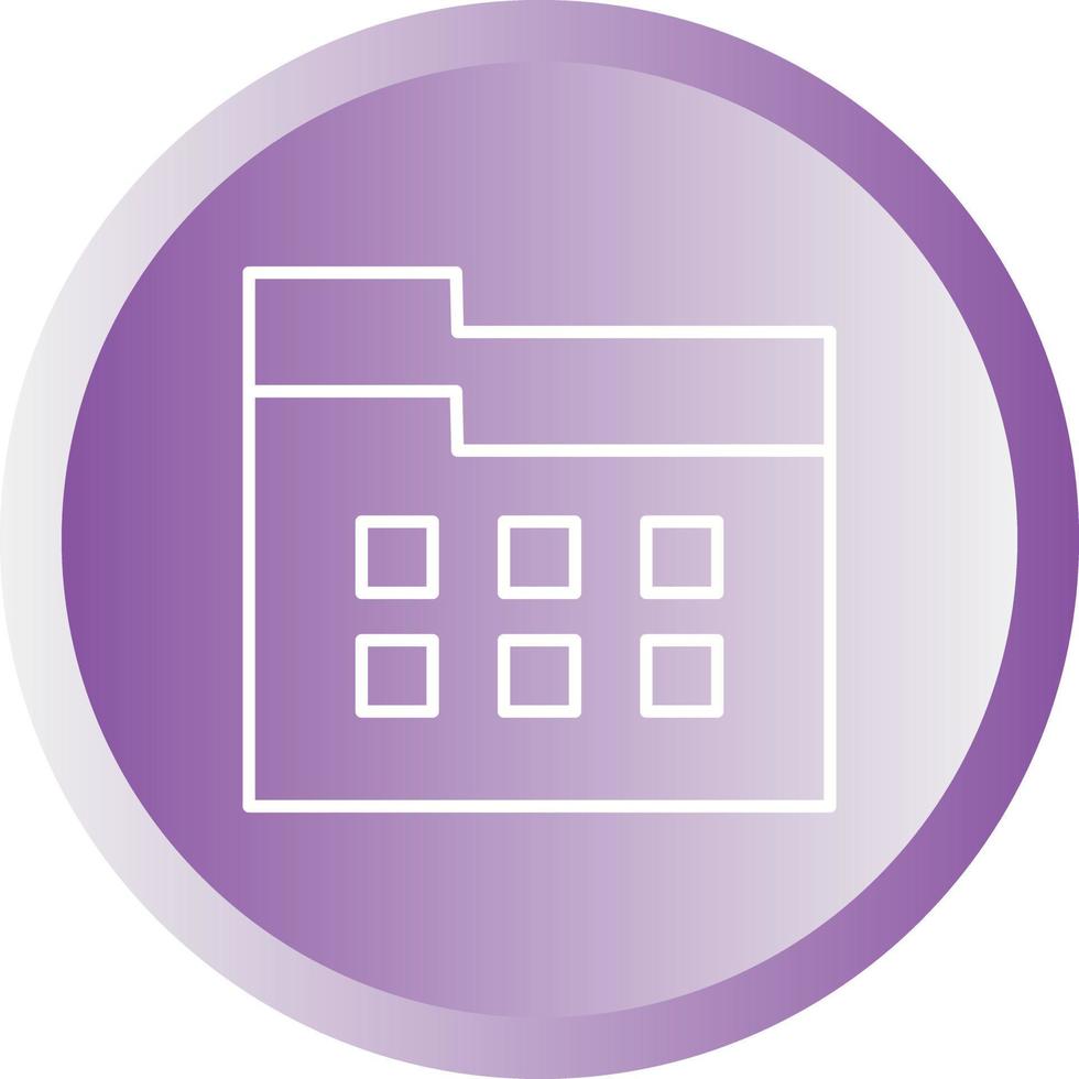 Unique File Manager Vector Line Icon