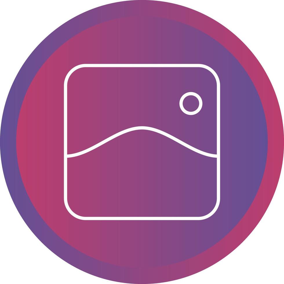 Unique Gallery Vector Line Icon