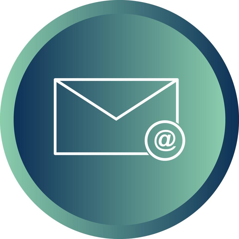 Unique Mail Vector Line Icon