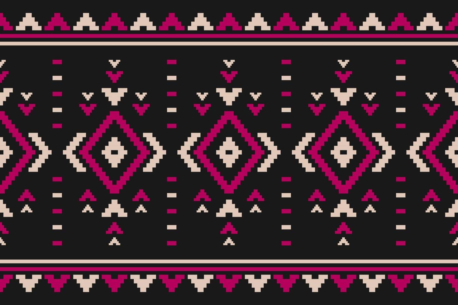 Carpet tribal pattern art. Geometric ethnic seamless pattern traditional. American, Mexican style. vector