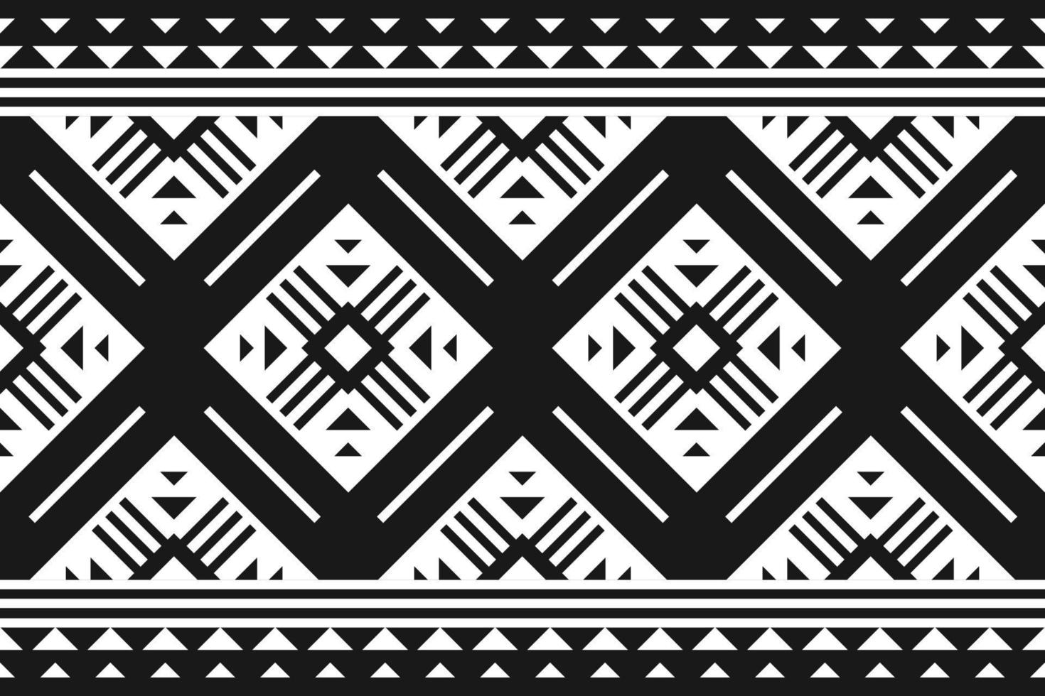 Ethnic Aztec pattern art. Geometric seamless pattern in tribal, folk embroidery, and Mexican style. vector