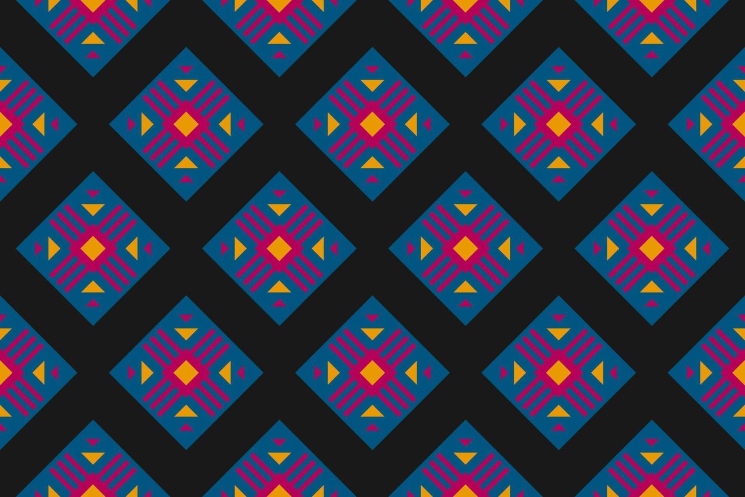 Ethnic Aztec pattern art. Geometric seamless pattern in tribal, folk embroidery, and Mexican style. vector