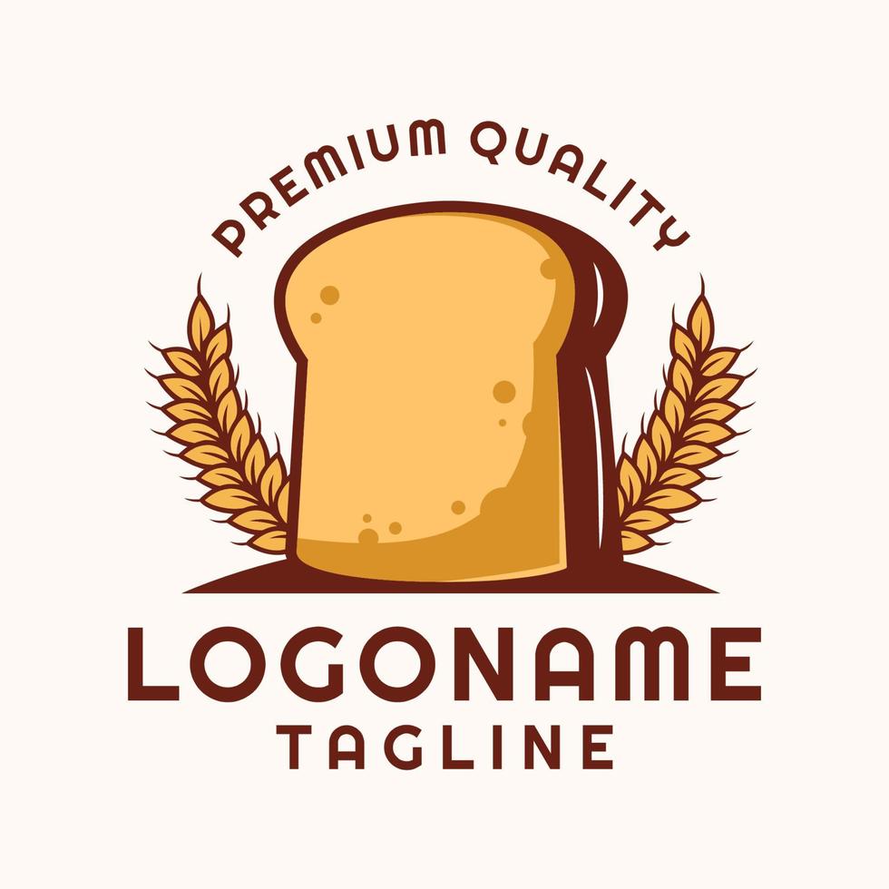 Bread logo template, suitable for restaurant, bakery and cafe vector