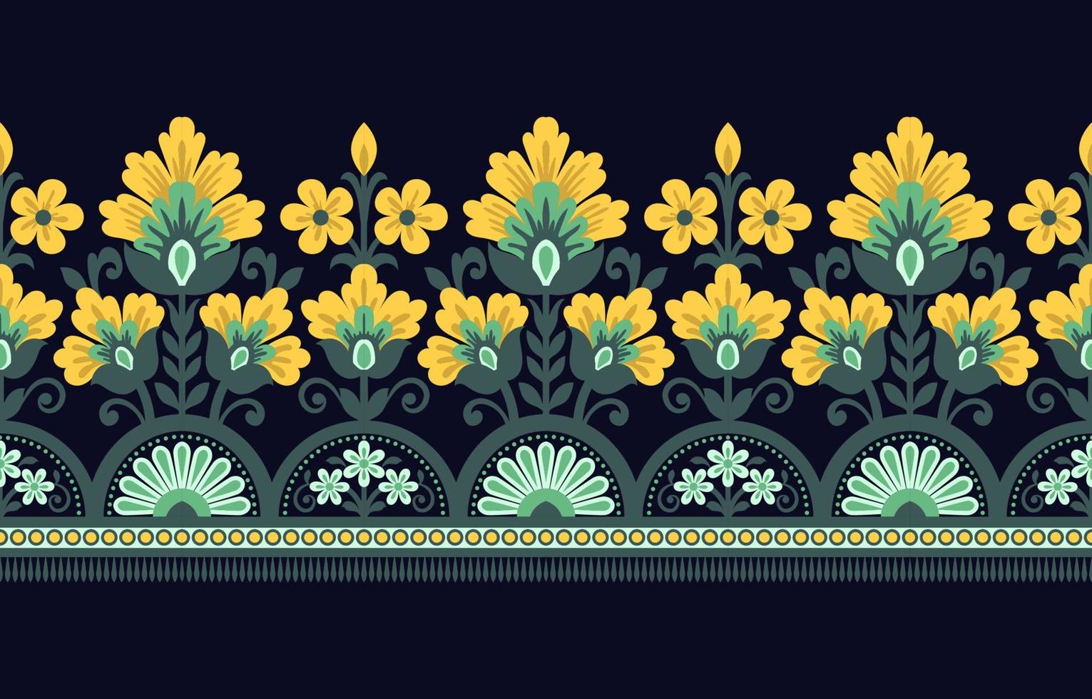 elementos de diseño floral vintage vector