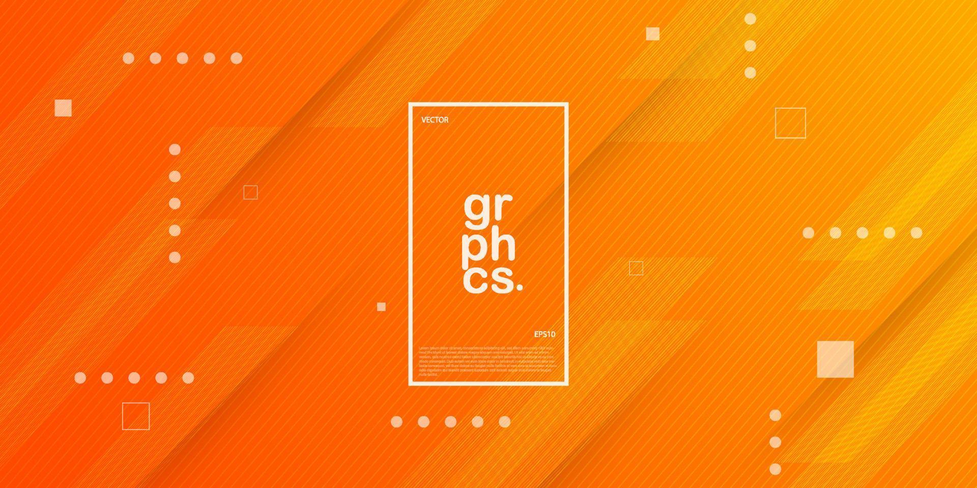 abstract orange background with simple pattern and lines.colorful orange design. bright and modern with shadow 3d concept. eps10 vector