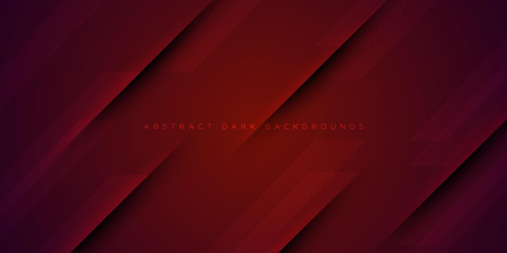 Abstract dark red gradient illustration background with 3d look mesh light and shadow simple pattern. cool design and luxury.Eps10 vector