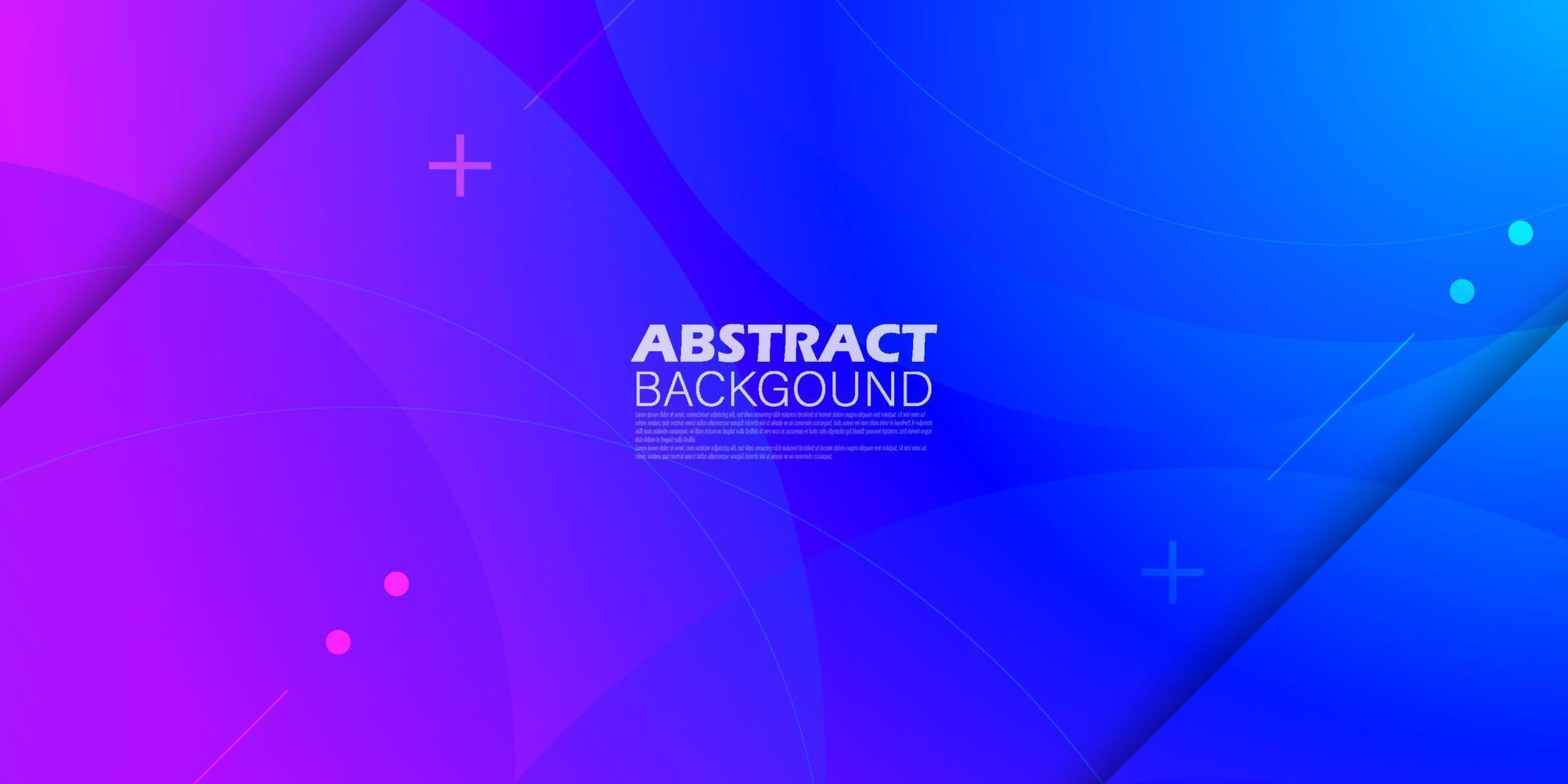 fondo de ilustración degradado azul y rosa brillante abstracto con aspecto 3d y patrón simple. diseño fresco.eps10 vector