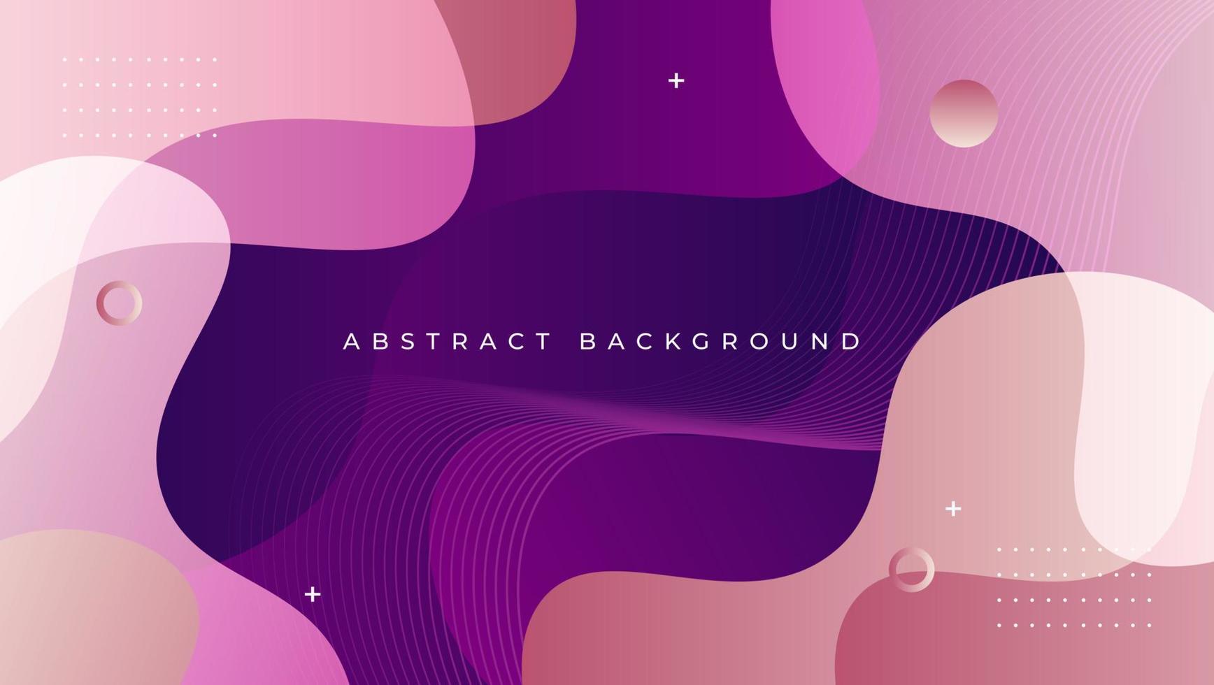 Gradient wavy purple background design vector