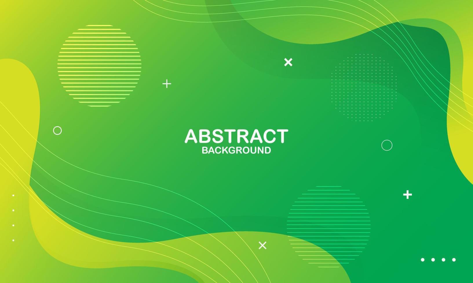 Abstract yellow and green color background. Dynamic shapes composition. Vector illustration