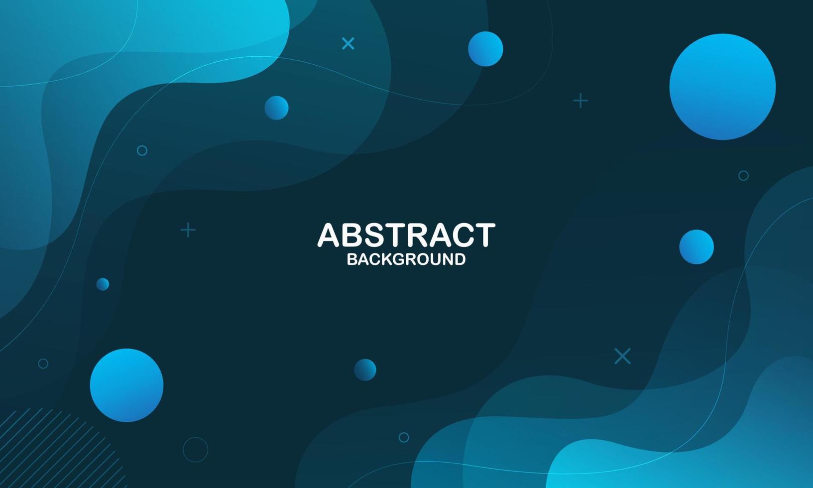 Liquid color background design. Blue elements with fluid gradient. Dynamic shapes composition. Vector illustration
