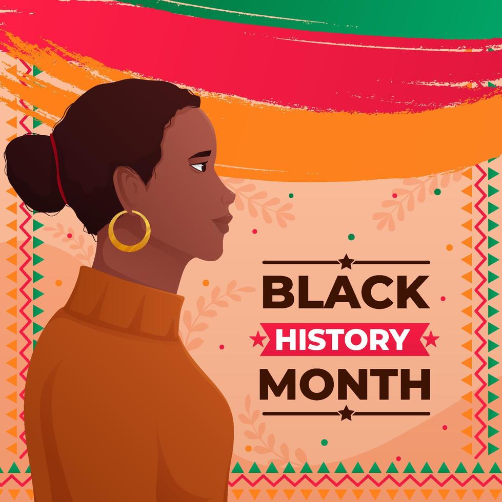 Black History Month Concept vector