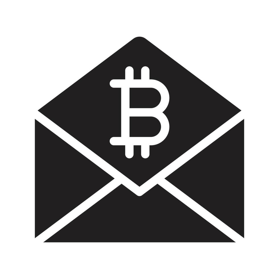 bitcoin message vector illustration on a background.Premium quality symbols.vector icons for concept and graphic design.