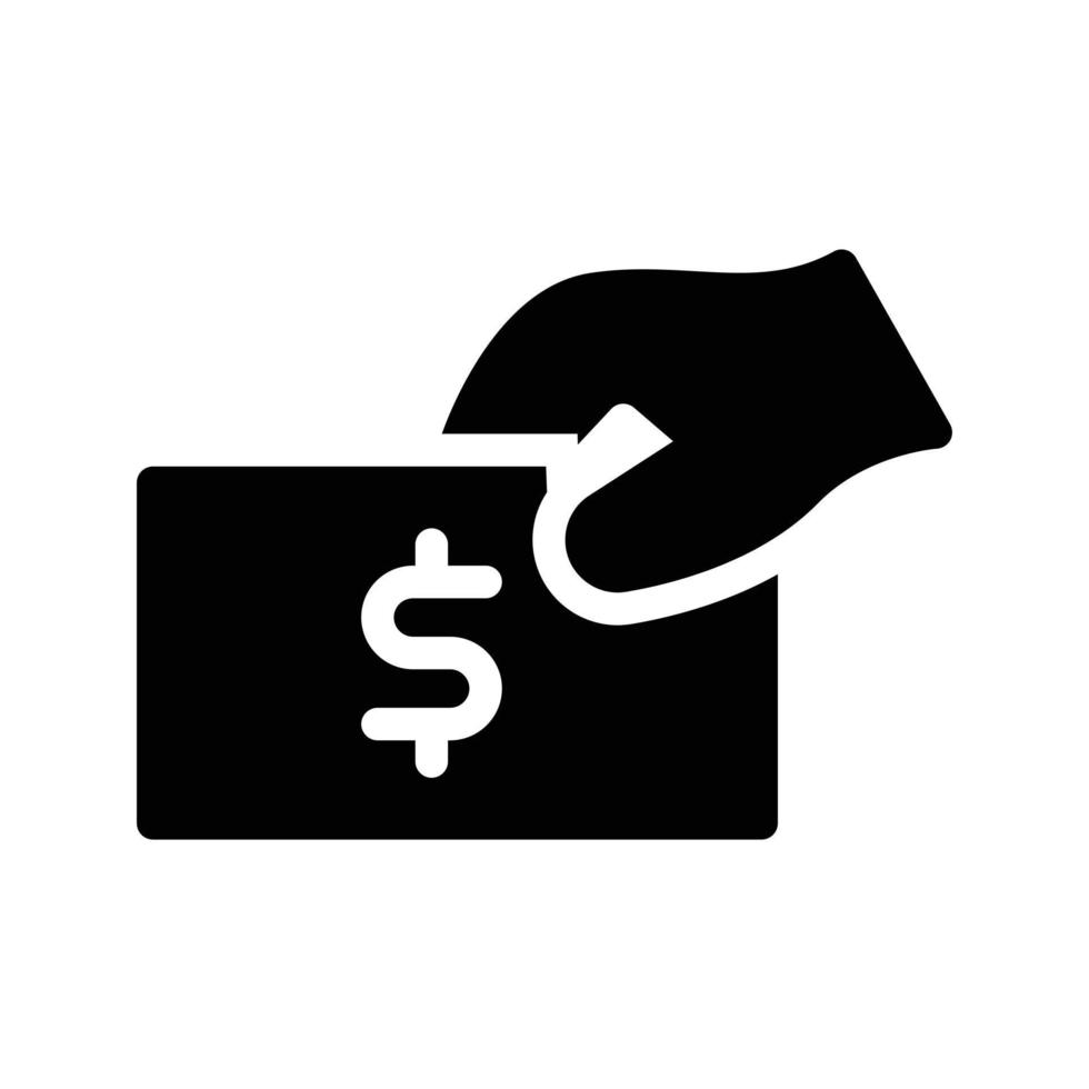 ilustración vectorial de pago en dólares en un fondo. símbolos de calidad premium. iconos vectoriales para el concepto y el diseño gráfico. vector