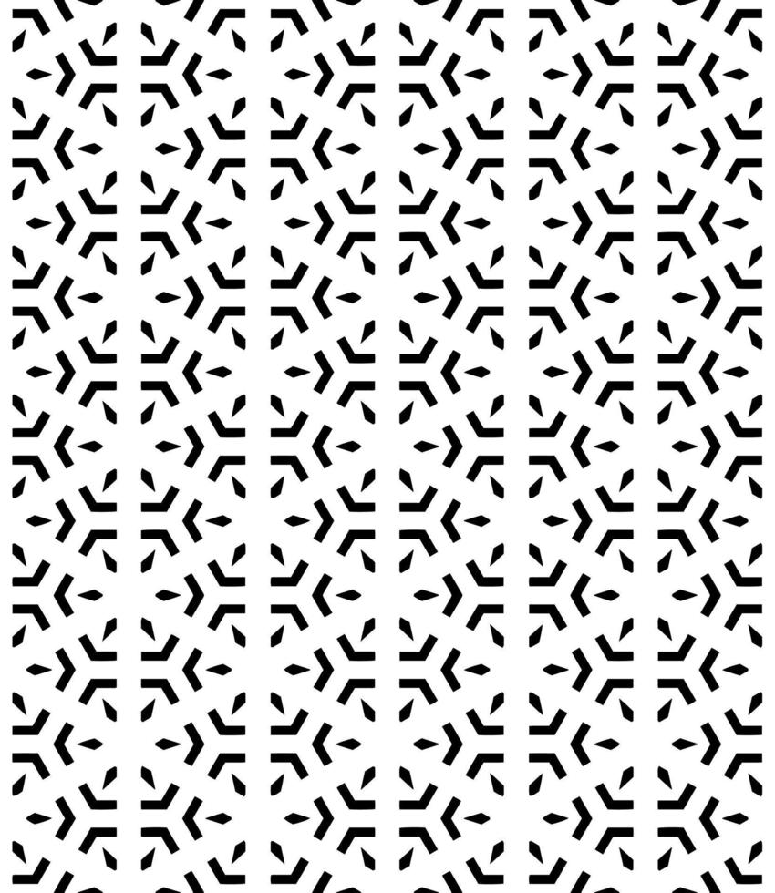 Black and white seamless abstract pattern. Background and backdrop. Grayscale ornamental design. vector