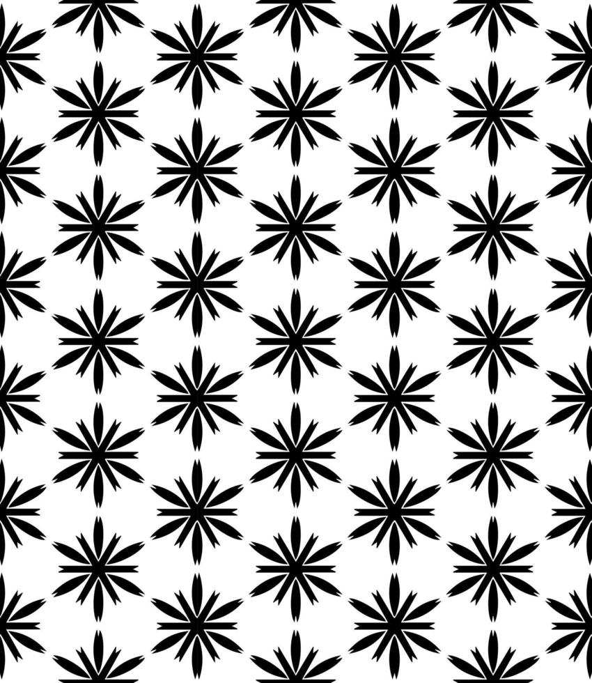 Black and white seamless abstract pattern. Background and backdrop. Grayscale ornamental design. vector