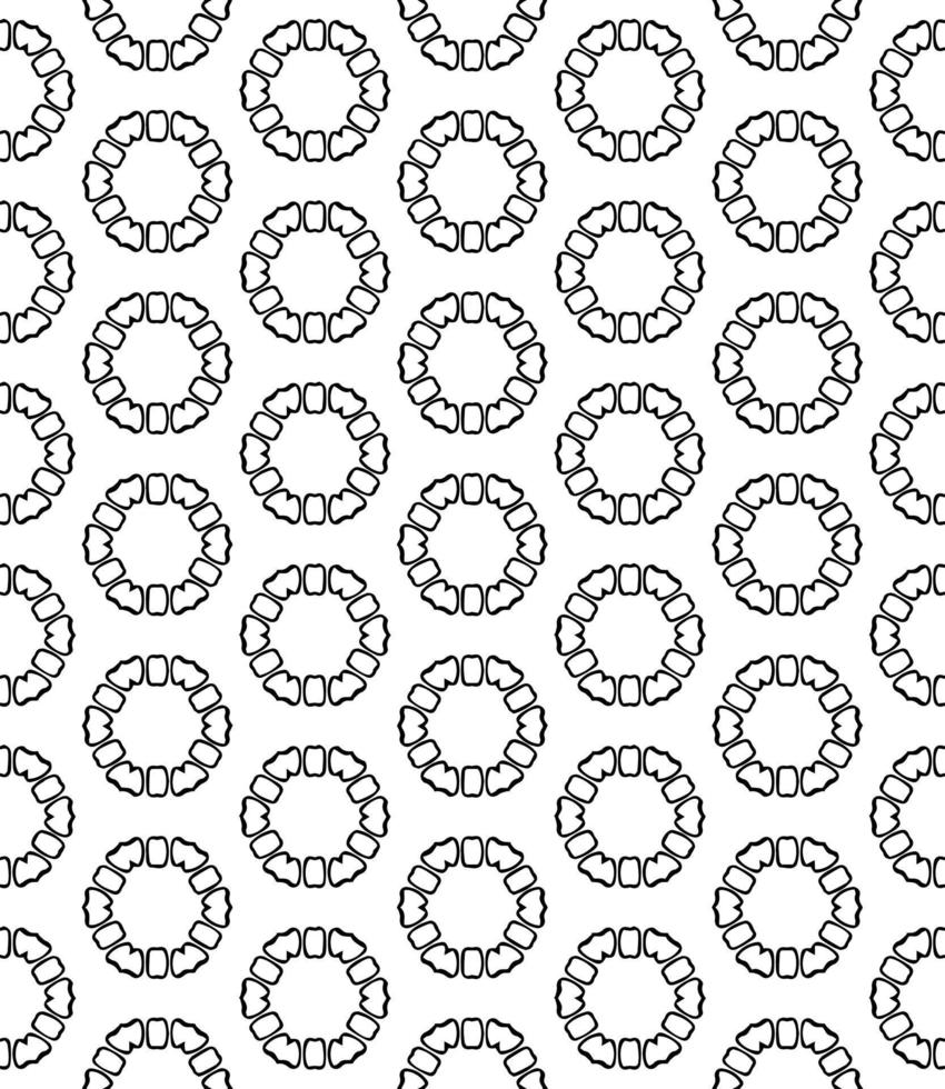 Black and white seamless abstract pattern. Background and backdrop. Grayscale ornamental design. vector