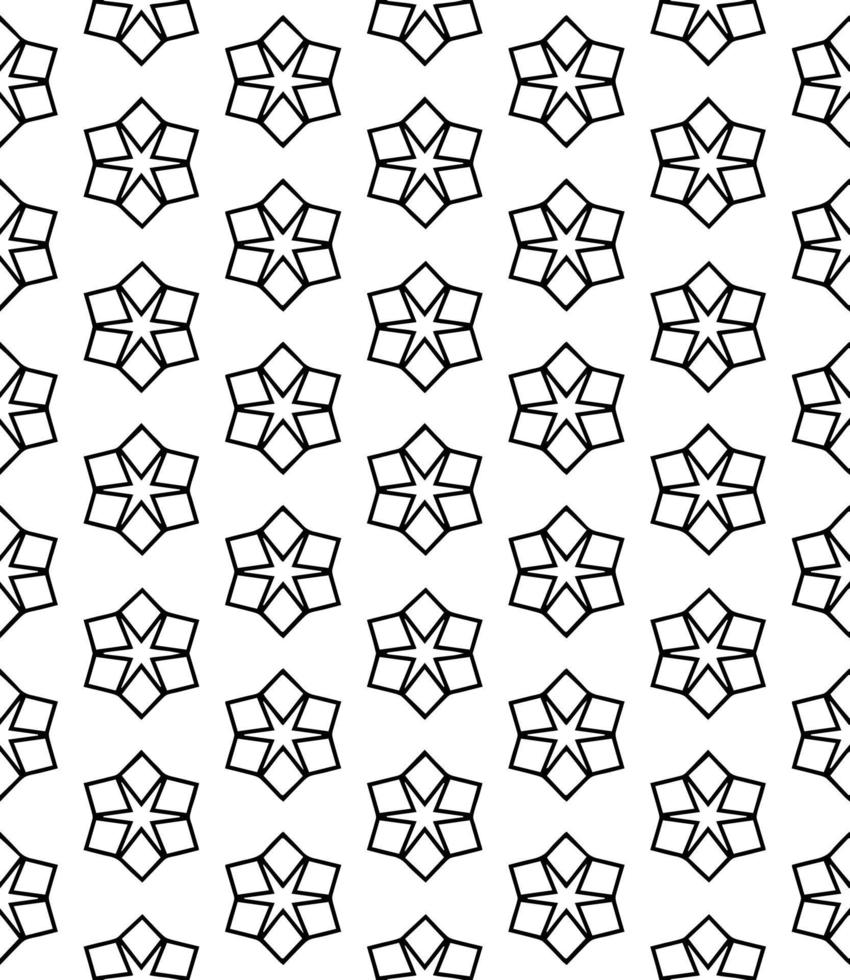 Black and white seamless abstract pattern. Background and backdrop. Grayscale ornamental design. vector
