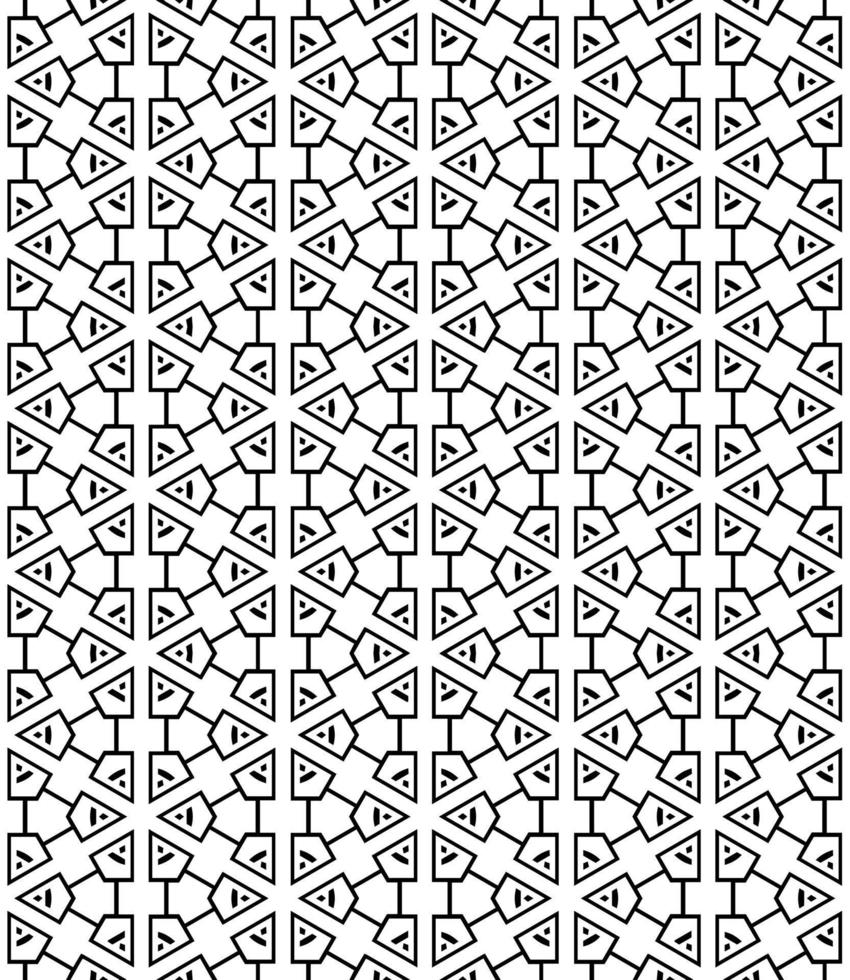 Black and white seamless abstract pattern. Background and backdrop. Grayscale ornamental design. vector