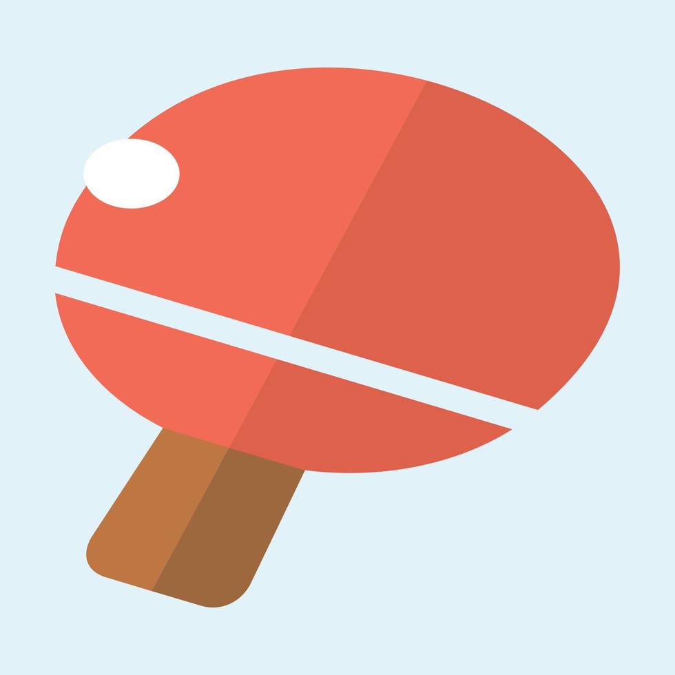 table tennis racket icon in vector Adobe Illustrator Artwork