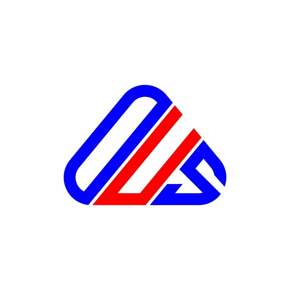 diseño creativo del logotipo de la letra ous con gráfico vectorial, logotipo simple y moderno de ous. vector
