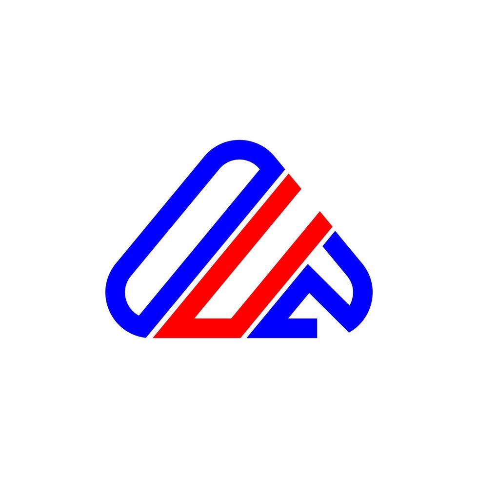 diseño creativo del logotipo de la letra ouz con gráfico vectorial, logotipo simple y moderno de ouz. vector