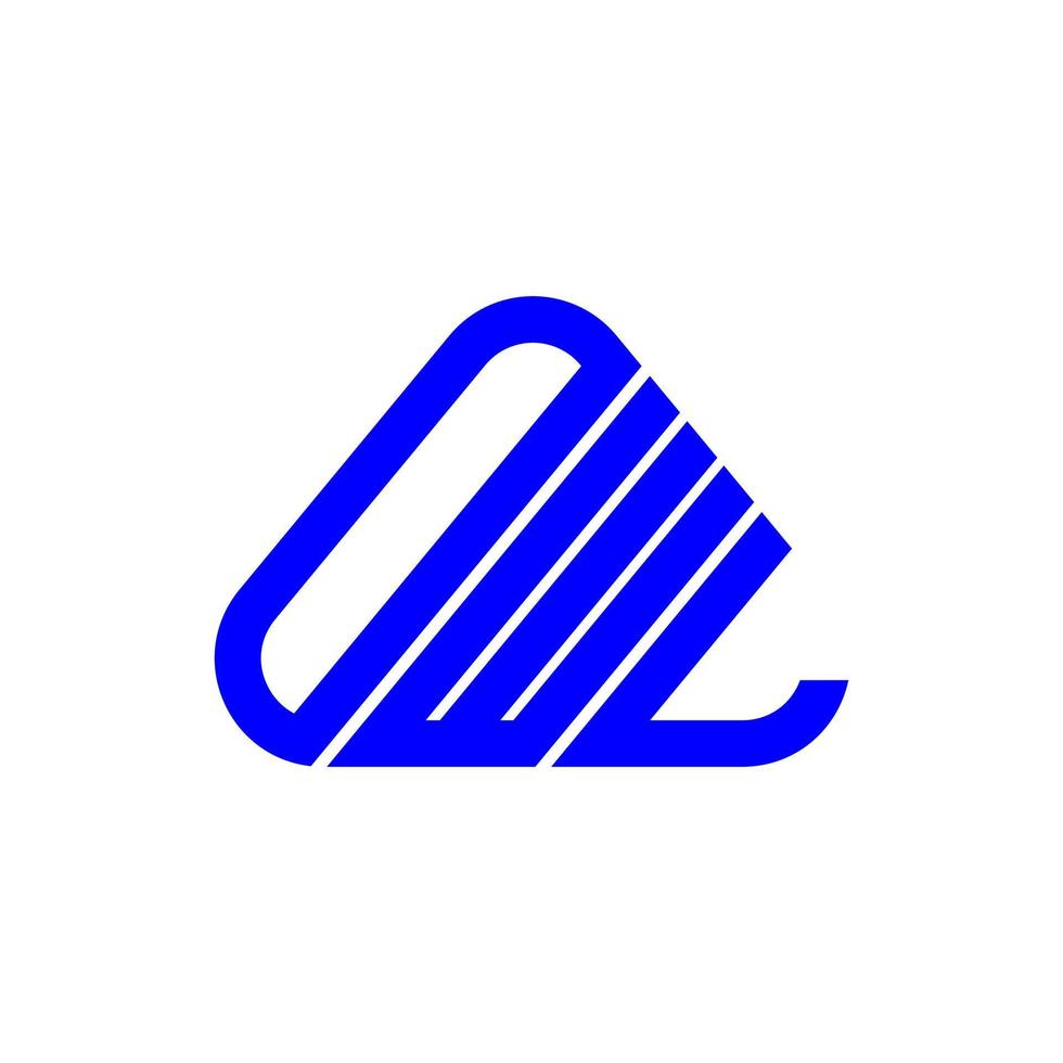 diseño creativo del logotipo de la letra del búho con gráfico vectorial, logotipo simple y moderno del búho. vector