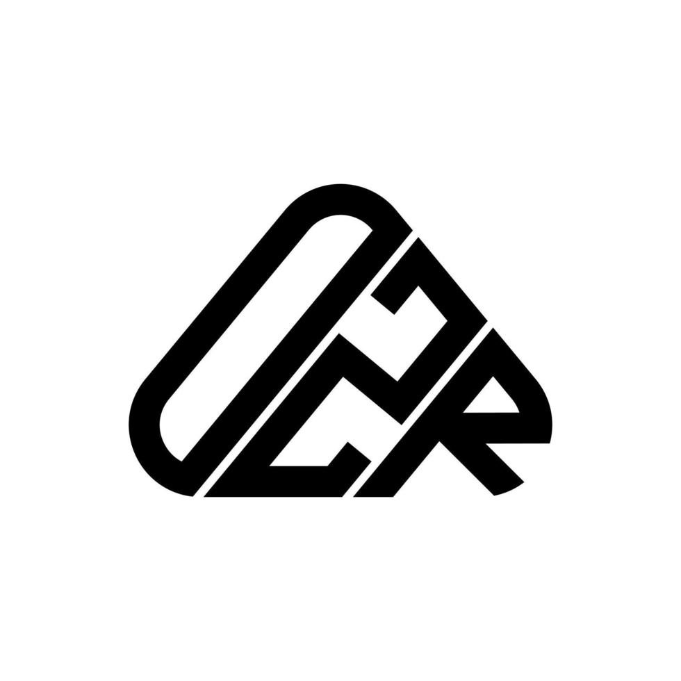 diseño creativo del logotipo de la letra ozr con gráfico vectorial, logotipo simple y moderno de ozr. vector