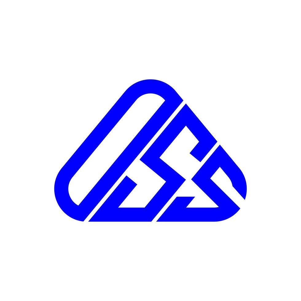 diseño creativo del logotipo de la letra oss con gráfico vectorial, logotipo simple y moderno de oss. vector