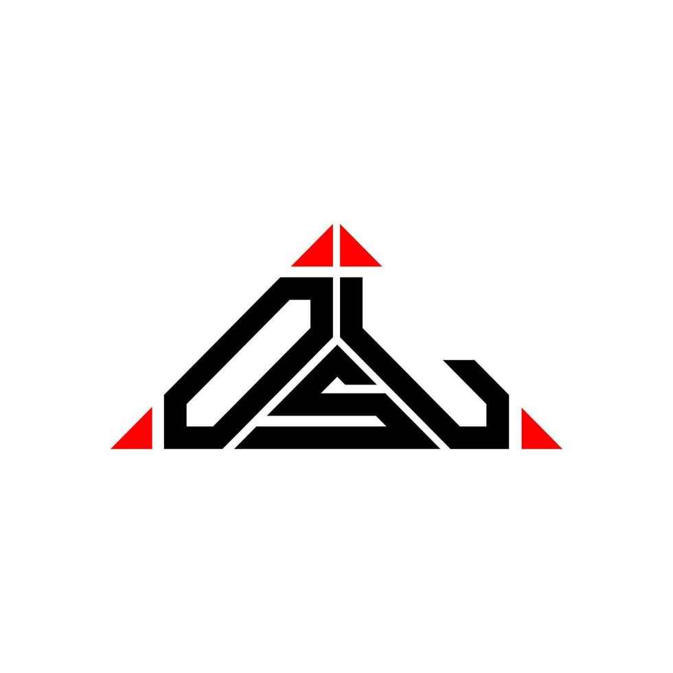 diseño creativo del logotipo de la letra osl con gráfico vectorial, logotipo simple y moderno de osl. vector