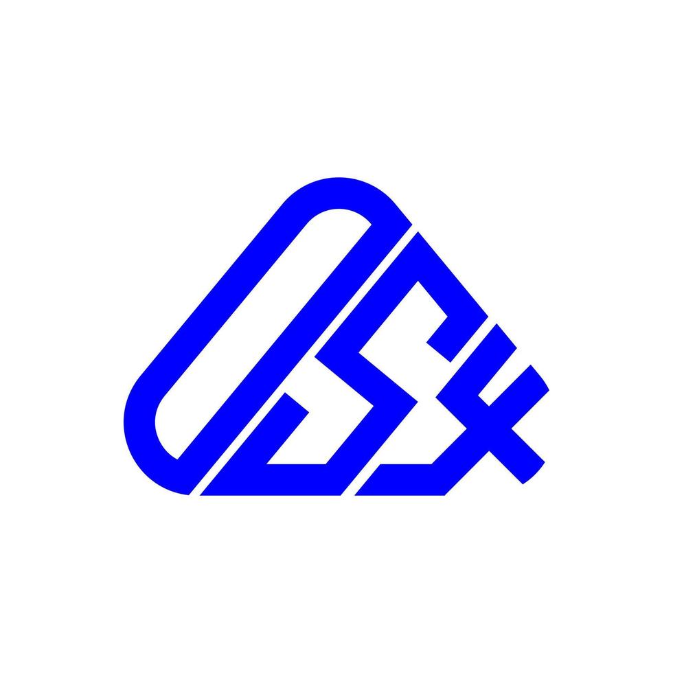 diseño creativo del logotipo de la letra osx con gráfico vectorial, logotipo simple y moderno de osx. vector