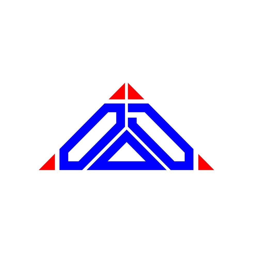 diseño creativo del logotipo de la carta ood con gráfico vectorial, logotipo ood simple y moderno. vector