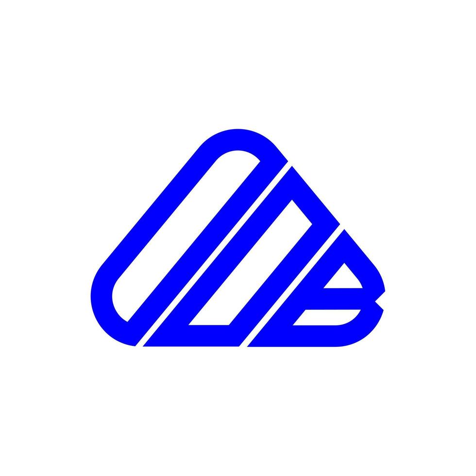 diseño creativo del logotipo de la letra oob con gráfico vectorial, logotipo simple y moderno de oob. vector