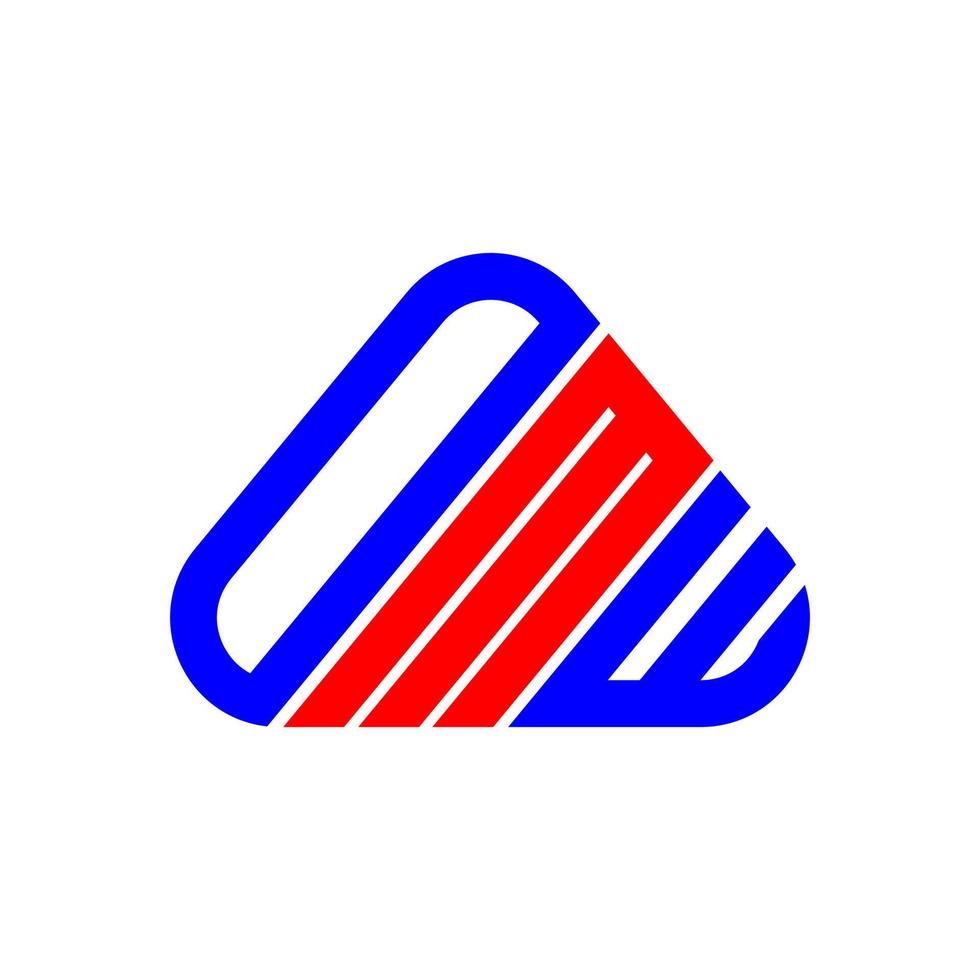 diseño creativo del logotipo de la letra omw con gráfico vectorial, logotipo simple y moderno de omw. vector