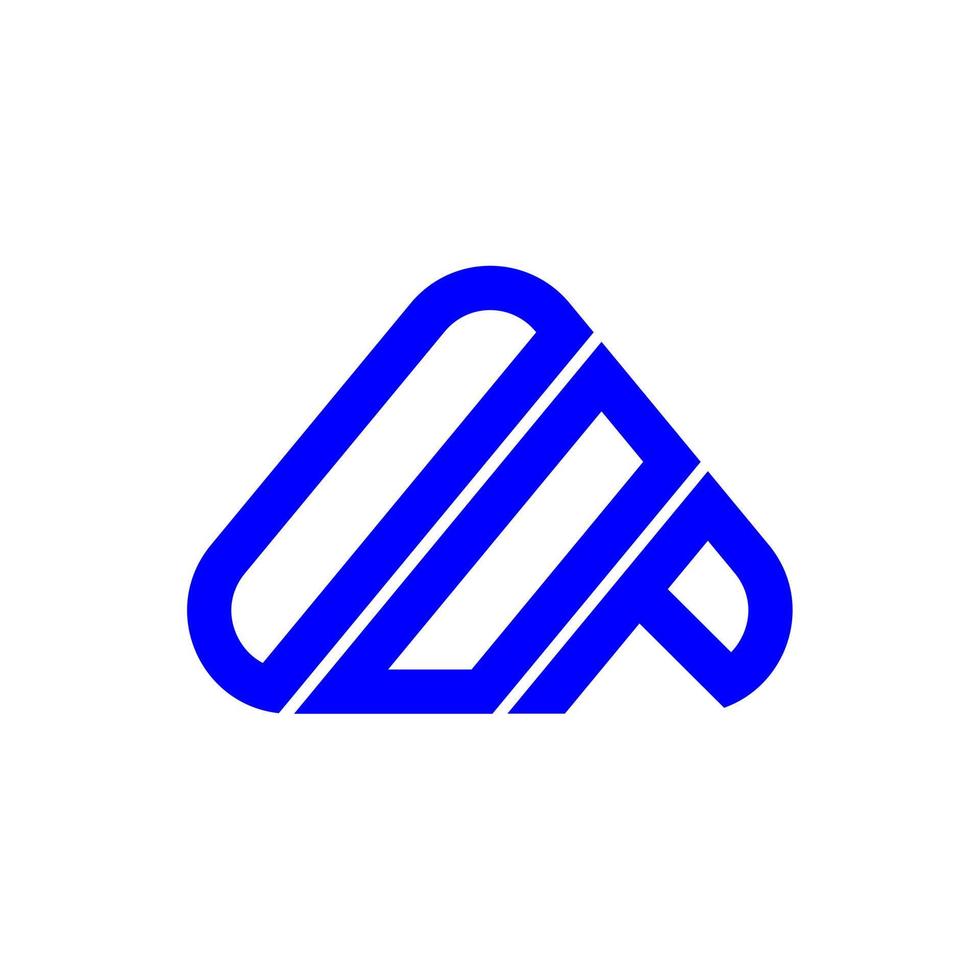 diseño creativo del logotipo de la letra oop con gráfico vectorial, logotipo simple y moderno de oop. vector