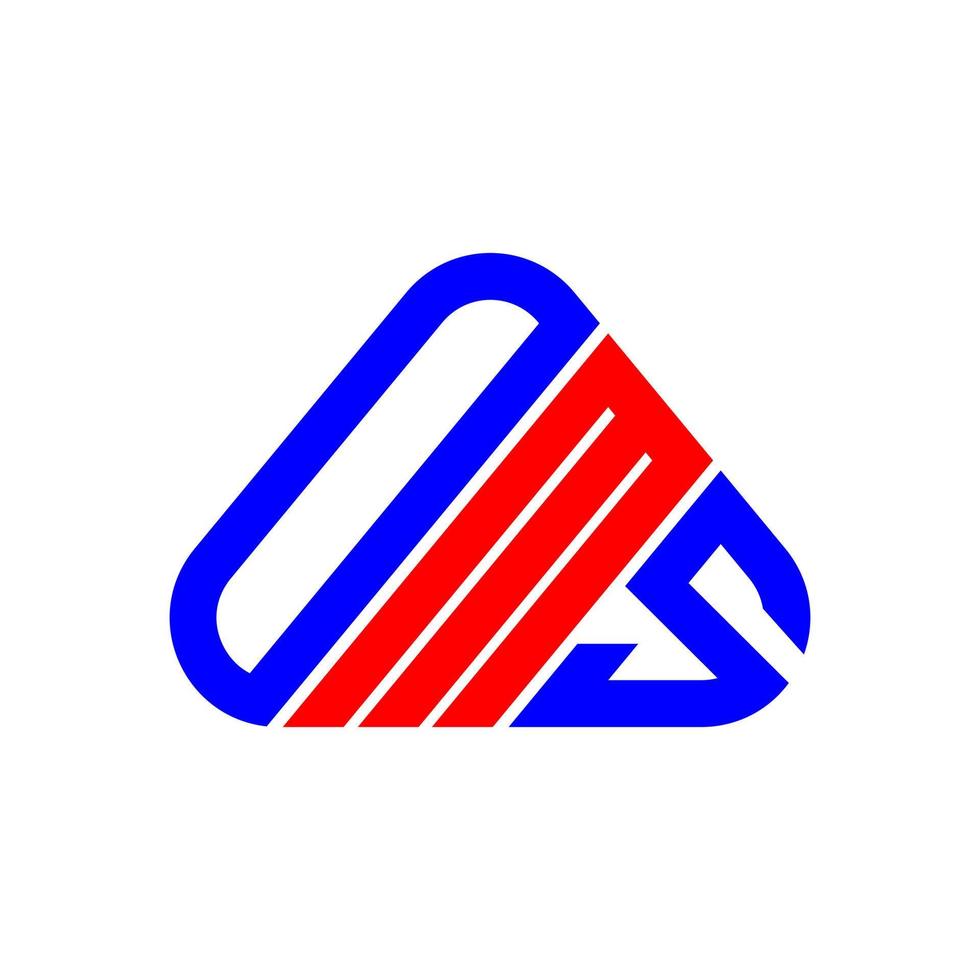 OMS letter logo creative design with vector graphic, OMS simple and modern logo.