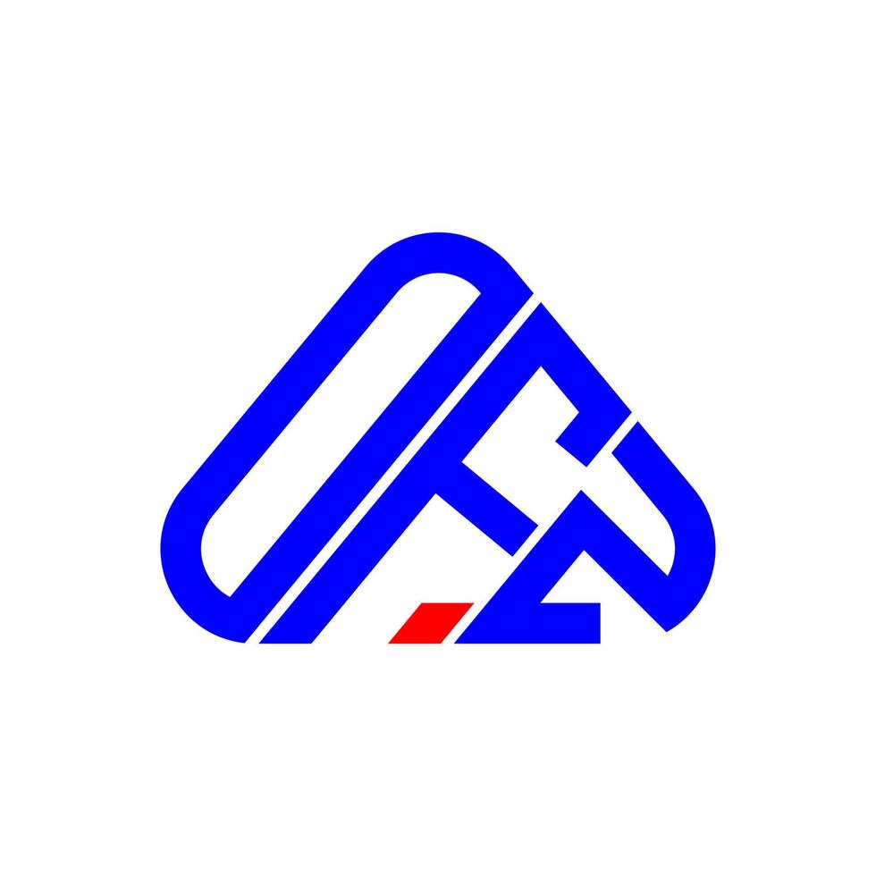 diseño creativo del logotipo de la letra ofz con gráfico vectorial, logotipo simple y moderno de ofz. vector