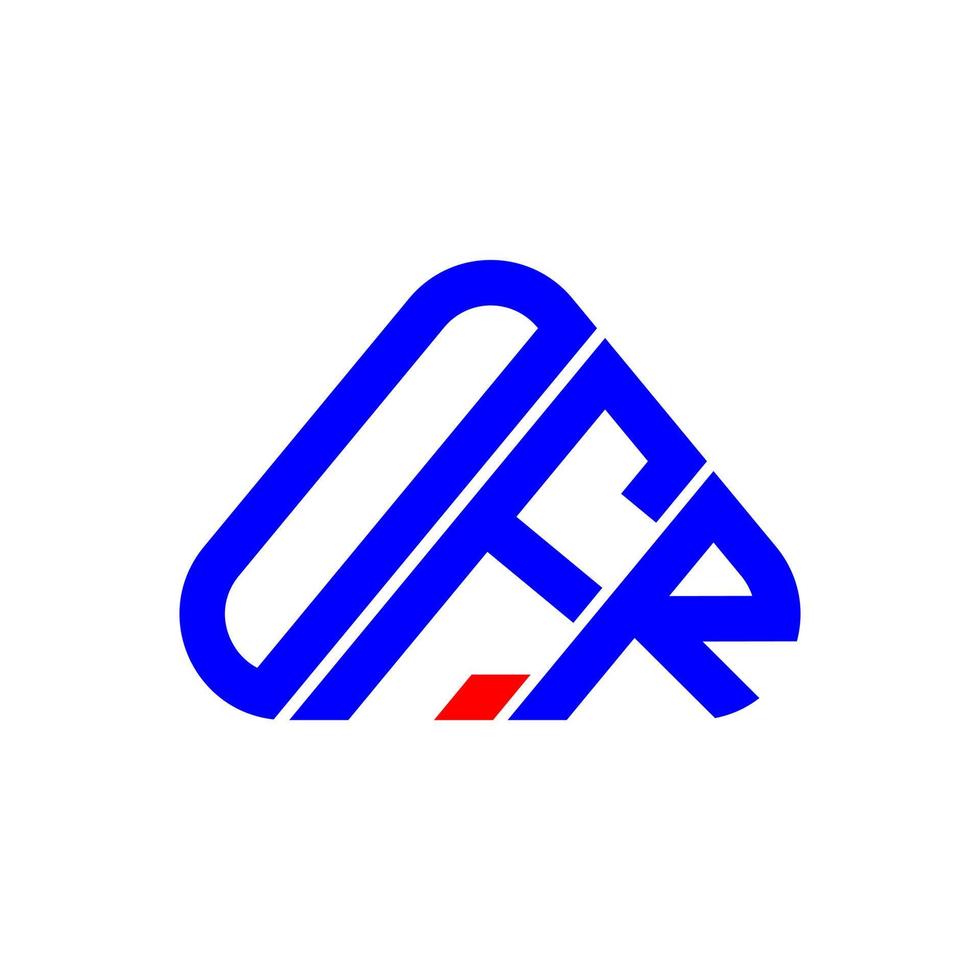 diseño creativo del logotipo de la letra ofr con gráfico vectorial, logotipo simple y moderno de ofr. vector