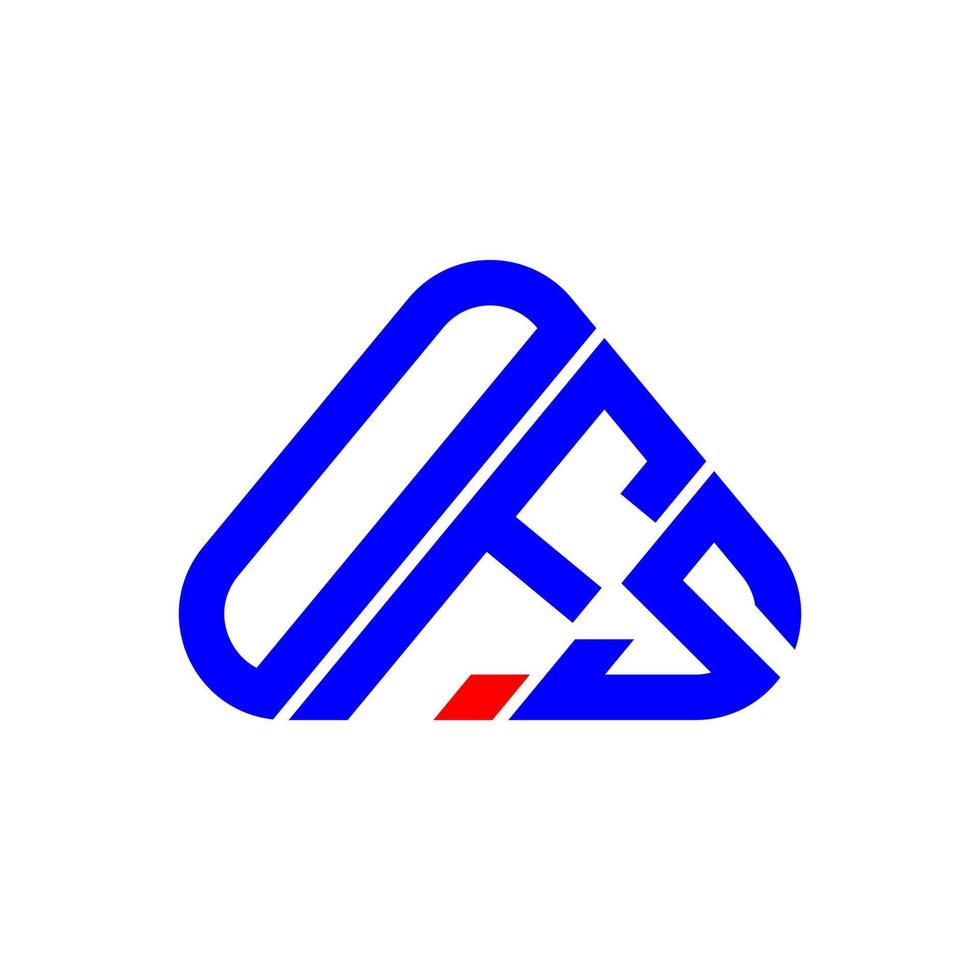 diseño creativo del logotipo de la letra ofs con gráfico vectorial, logotipo simple y moderno de ofs. vector