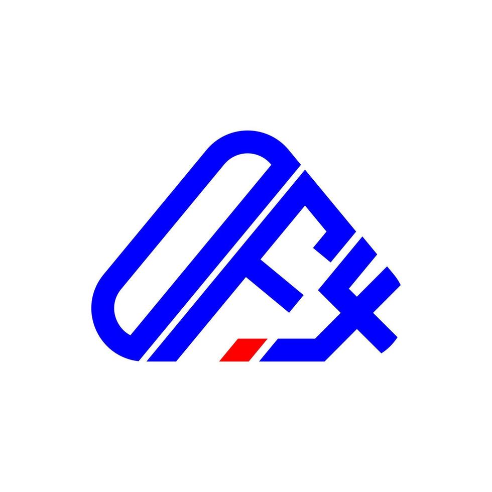 diseño creativo del logotipo de la letra ofx con gráfico vectorial, logotipo simple y moderno de ofx. vector