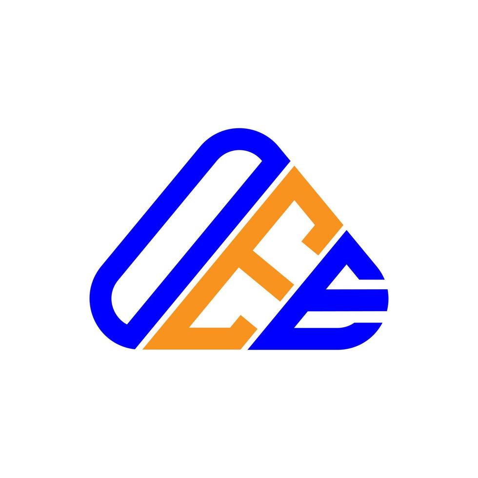 diseño creativo del logotipo de la letra oee con gráfico vectorial, logotipo simple y moderno de oee. vector