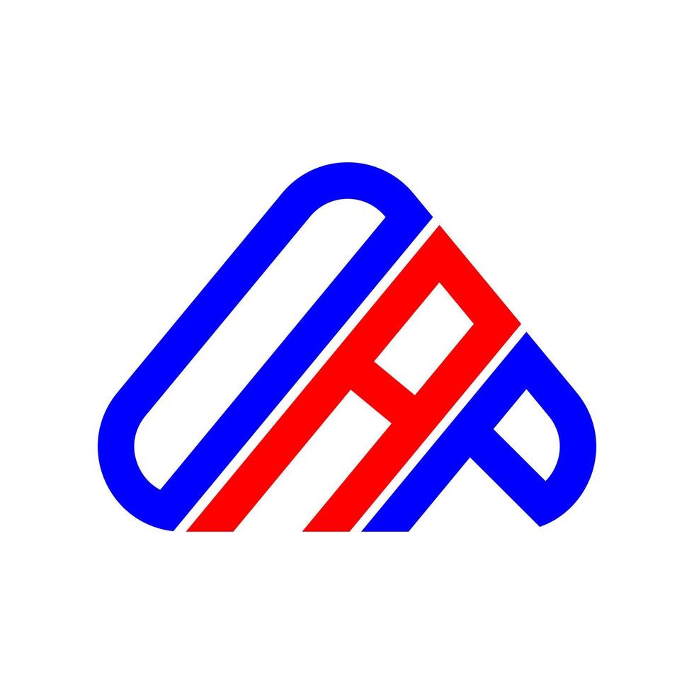 diseño creativo del logotipo de la letra oap con gráfico vectorial, logotipo simple y moderno de oap. vector