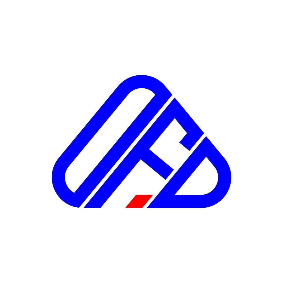 diseño creativo del logotipo de letra ofd con gráfico vectorial, logotipo simple y moderno de ofd. vector