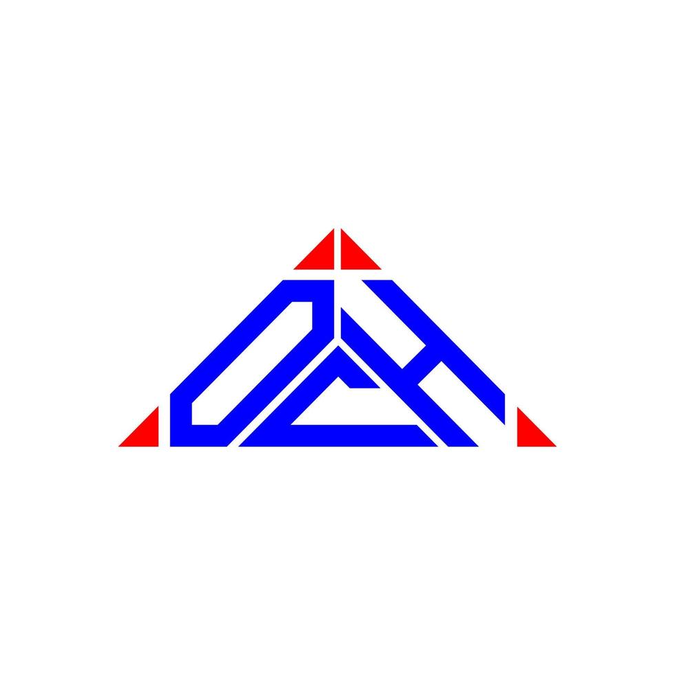 diseño creativo del logotipo de la letra och con gráfico vectorial, logotipo simple y moderno och. vector