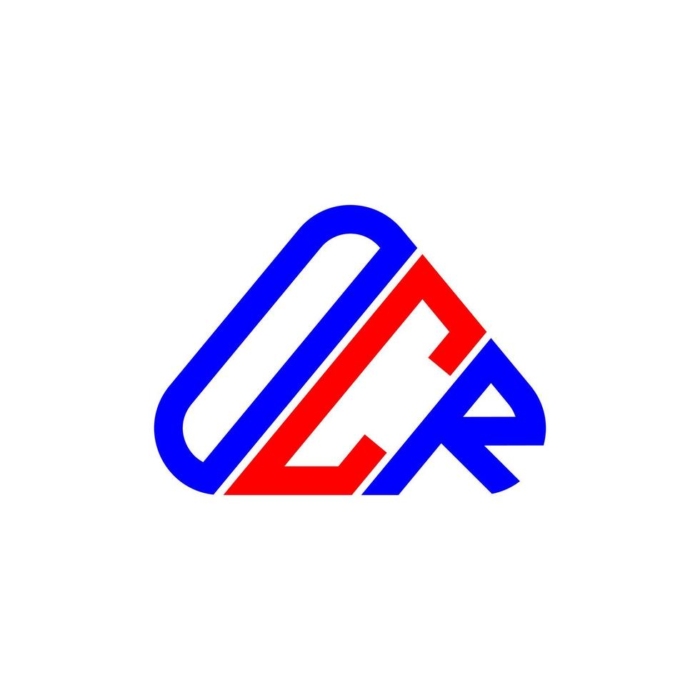 diseño creativo del logotipo de la letra ocr con gráfico vectorial, logotipo sencillo y moderno ocr. vector